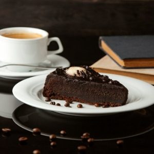 Fatia de Torta Brigadeiro Belga